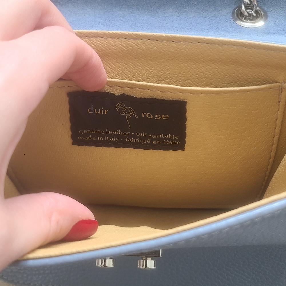 Blue Python Leather Purse - Picture 5 of 8
